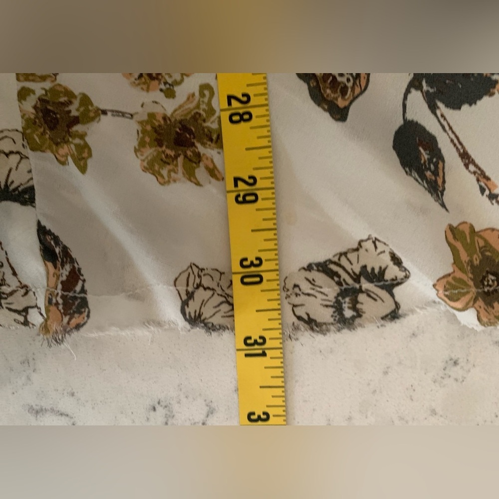 Free People Pebble Crepe So Fine Smocked Tunic Top in Ivory Combo - Small - Picture 13 of 13